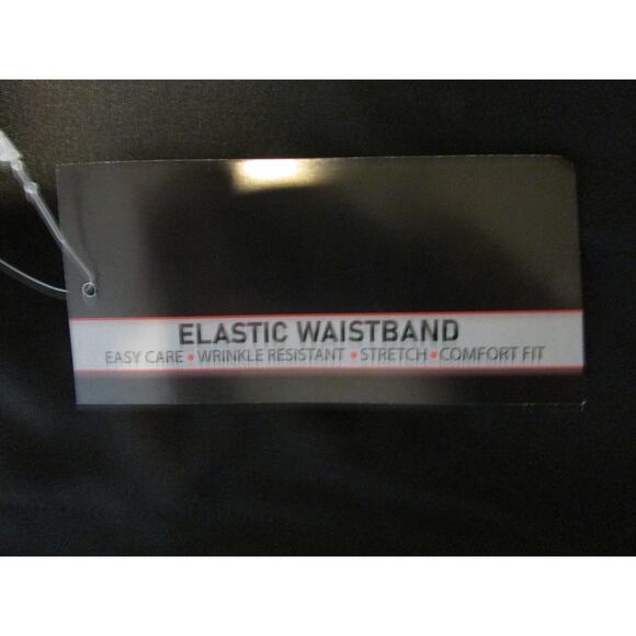 Men's Dress Pants Black Distinctive Collections 40x30 Elastic waist NWT - Picture 4 of 5